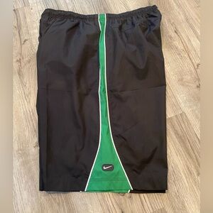 Nike Vintage Black Green Silver Tag Swim Shorts Size 2XL